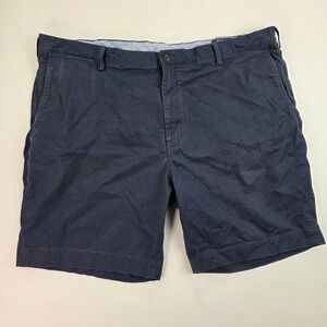Polo Ralph Lauren Men's Shorts Size 46B Classic Fit Blue Flat Front Cotton